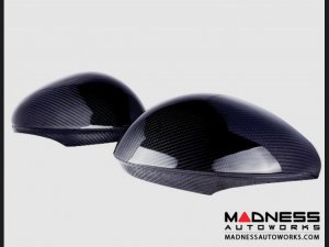Maserati Grecale Mirror Covers - Carbon Fiber - Full Replacements - Feroce Carbon - w/ Factory Clips 